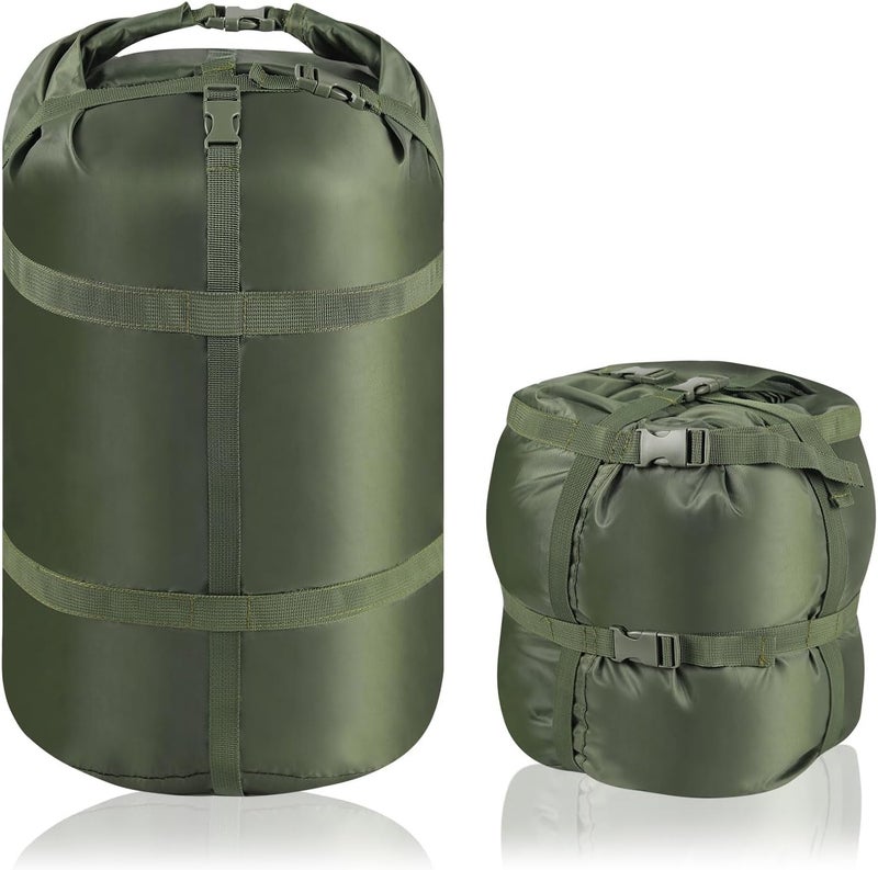 NewShot حقيبة ضغط خفيفة الوزن، حقيبة نوم محمولة، حقيبة تخزين لحقيبة النوم بسعة 15L/27L/45L، حقيبة ضغط موفرة للمساحة للتخييم، المشي، السفر -M - Image 1